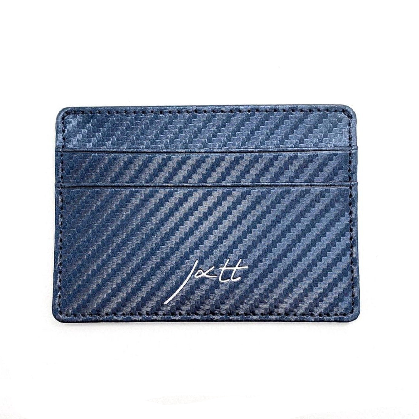 Blue/Black Leather Cardholder Wallet